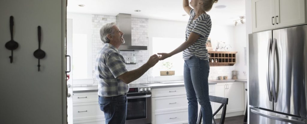 older couple at home